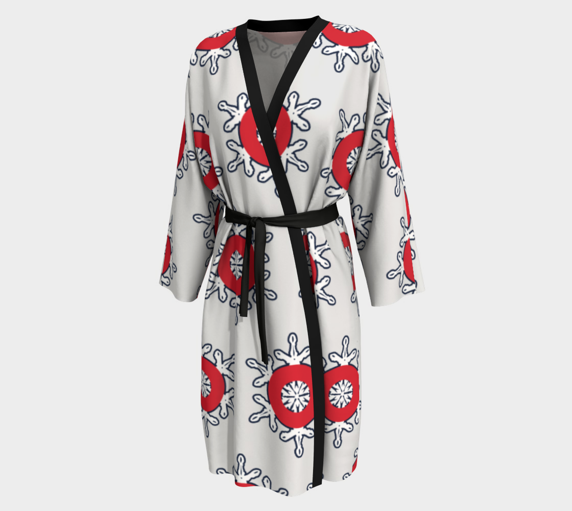 Fishman Snowflake Donut Peignoir Robe