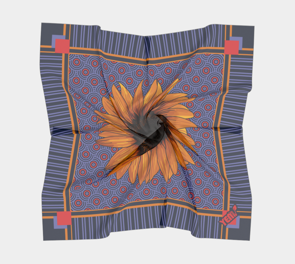 Sunflower donut scarf
