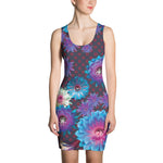 Load image into Gallery viewer, Floral Fishman Donuts Fitted Tank Dress. Phish Tour
