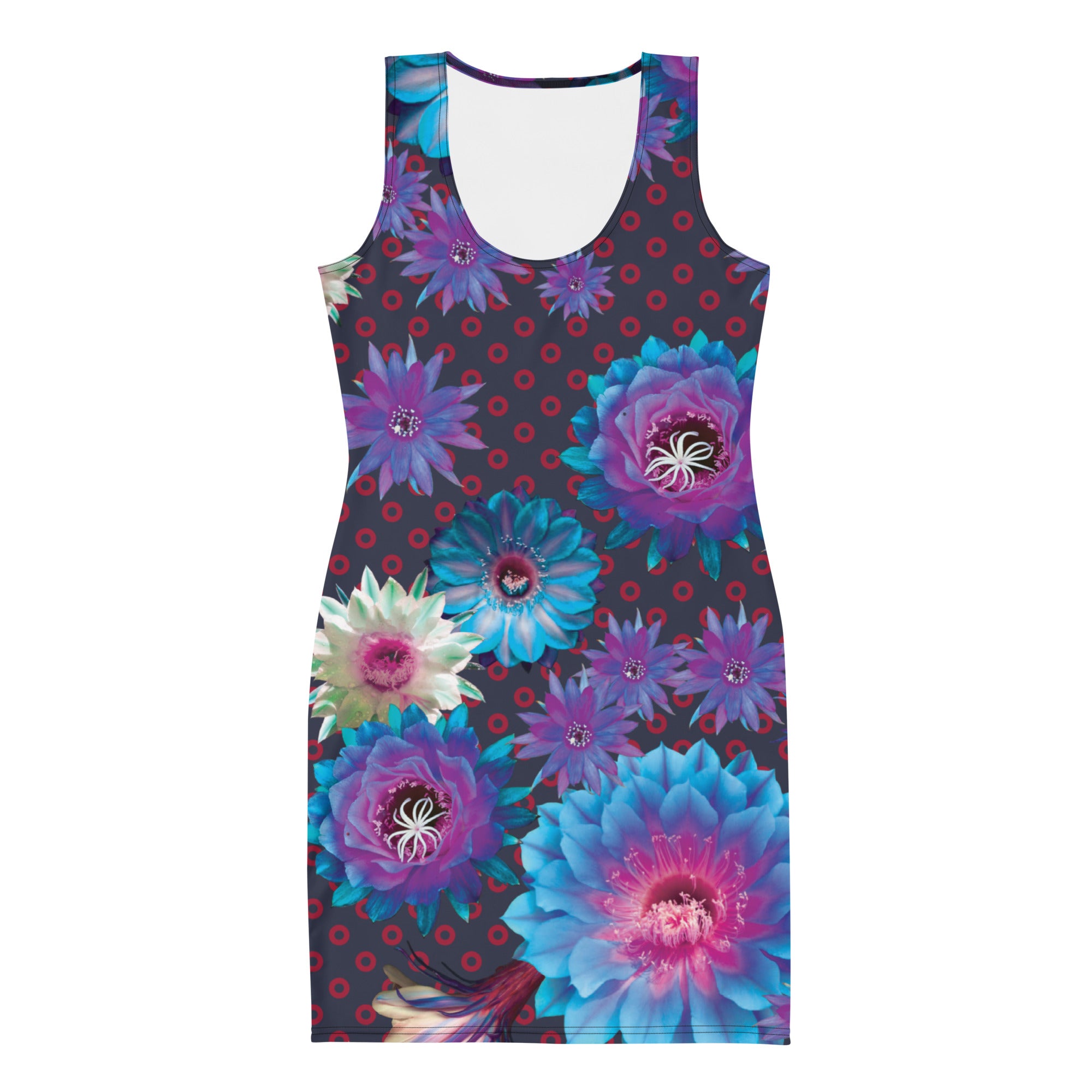 Floral Fishman Donuts Fitted Tank Dress. Phish Tour