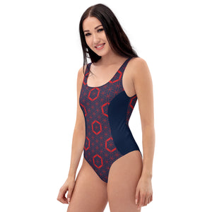 Flower of Life Fishman Donuts One-Piece Phish Swimsuit