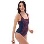 Load image into Gallery viewer, Flower of Life Fishman Donuts One-Piece Phish Swimsuit
