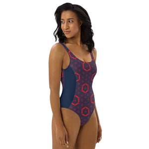 Flower of Life Fishman Donuts One-Piece Phish Swimsuit