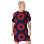 Load image into Gallery viewer, Phish T-shirt dress Fishman Donuts
