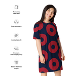 Load image into Gallery viewer, Phish T-shirt dress Fishman Donuts
