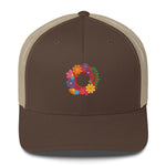 Load image into Gallery viewer, Fishman Flower Pop Donuts Phish Trucker Cap
