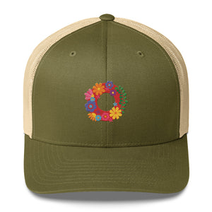 Fishman Flower Pop Donuts Phish Trucker Cap