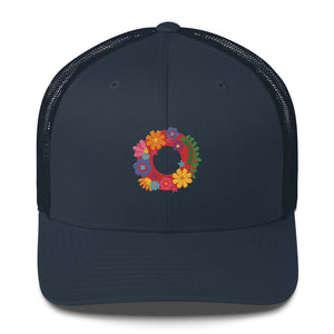 Fishman Flower Pop Donuts Phish Trucker Cap