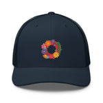 Load image into Gallery viewer, Fishman Flower Pop Donuts Phish Trucker Cap
