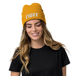 Load image into Gallery viewer, Fluff Head Ribbed Knit Beanie

