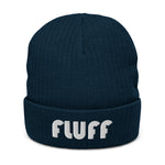 Load image into Gallery viewer, Fluff Head Ribbed Knit Beanie

